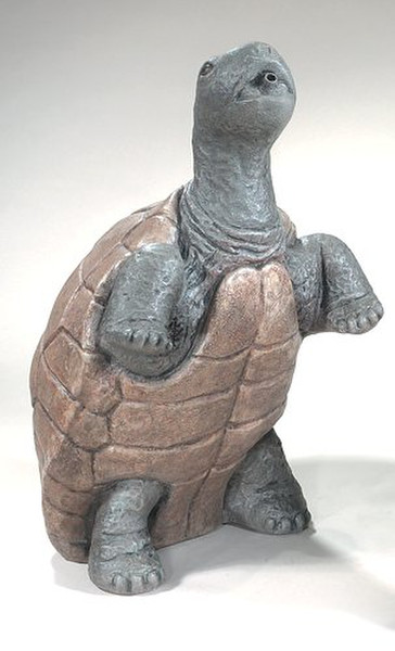 Turtle Sitting Spitting Piped Statue Spouts Water Concrete Sculpture
